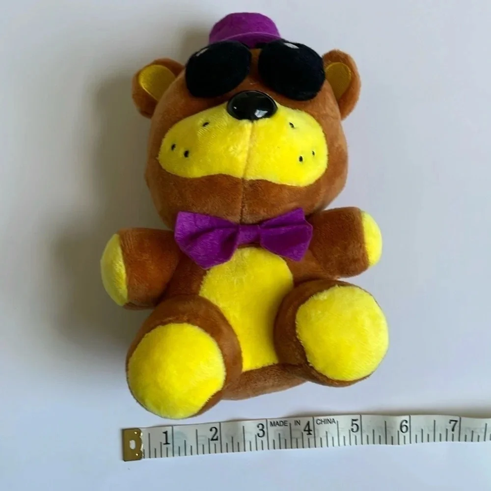 Five Nights at Freddys Golden Freddy Stuffed Bear Animal Stuffy Bowtie Tophat - Picture 7 of 7
